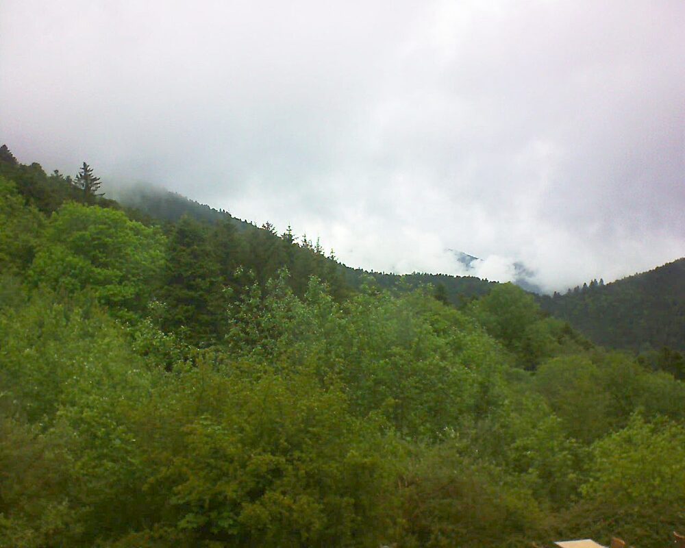 Le petit ballon vu depuis le Domaine Langmatt à Murbach le 15.05.2024 à 12:30 Le petit ballon (Alsace, Vosges) le 15.05.2024 à 12:30