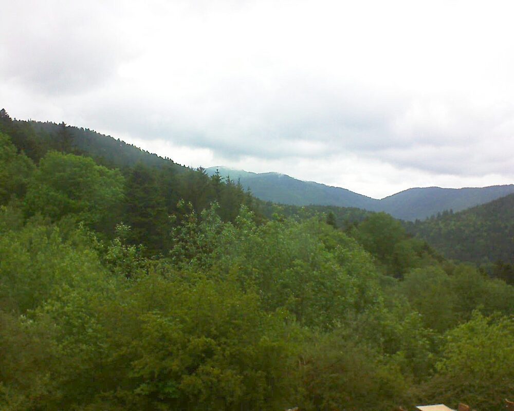 Le petit ballon vu depuis le Domaine Langmatt à Murbach le 15.05.2024 à 16:00 Le petit ballon (Alsace, Vosges) le 15.05.2024 à 16:00