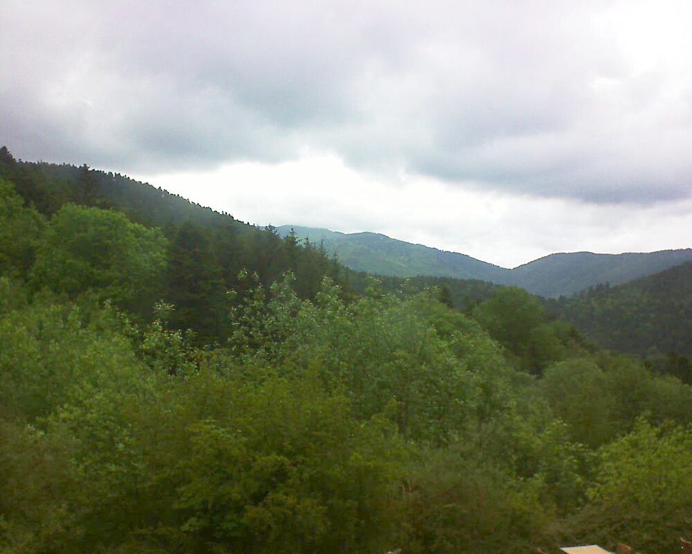 Le petit ballon vu depuis le Domaine Langmatt à Murbach le 15.05.2024 à 16:15 Le petit ballon (Alsace, Vosges) le 15.05.2024 à 16:15