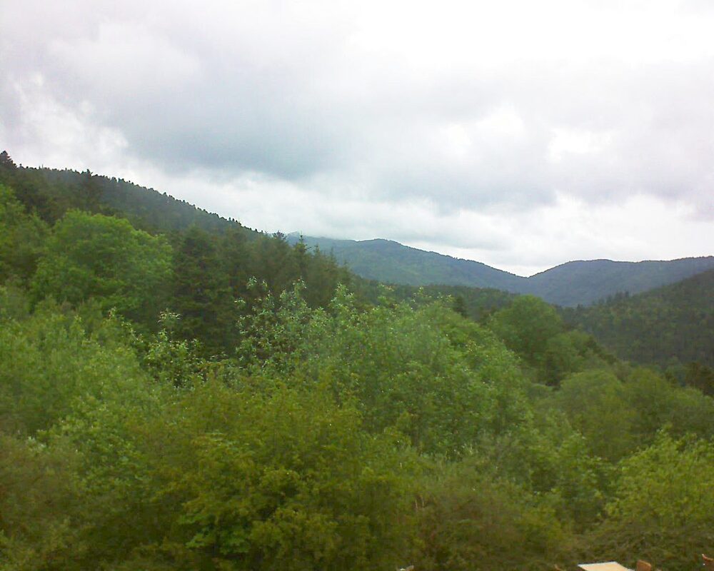 Le petit ballon vu depuis le Domaine Langmatt à Murbach le 15.05.2024 à 16:30 Le petit ballon (Alsace, Vosges) le 15.05.2024 à 16:30