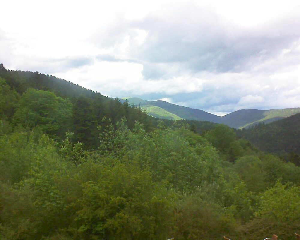 Le petit ballon vu depuis le Domaine Langmatt à Murbach le 18.05.2024 à 15:15 Le petit ballon (Alsace, Vosges) le 18.05.2024 à 15:15