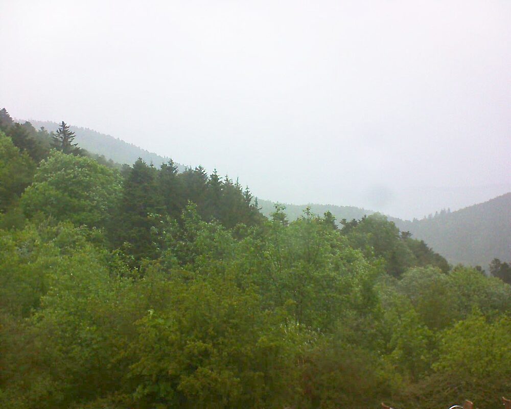 Le petit ballon vu depuis le Domaine Langmatt à Murbach le 18.05.2024 à 17:00 Le petit ballon (Alsace, Vosges) le 18.05.2024 à 17:00
