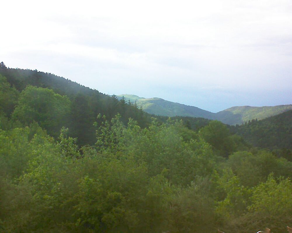 Le petit ballon vu depuis le Domaine Langmatt à Murbach le 18.05.2024 à 19:45 Le petit ballon (Alsace, Vosges) le 18.05.2024 à 19:45