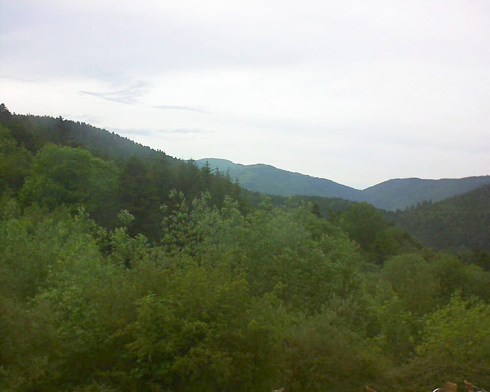 Le petit ballon vu depuis le Domaine Langmatt à Murbach le 20.05.2024 à 19:15 Le petit ballon (Alsace, Vosges) le 20.05.2024 à 19:15