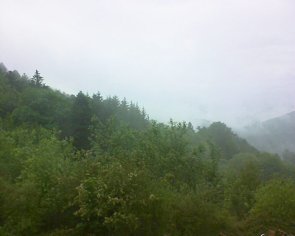 Le petit ballon vu depuis le Domaine Langmatt à Murbach le 01.06.2024 à 19:45 Le petit ballon (Alsace, Vosges) le 01.06.2024 à 19:45
