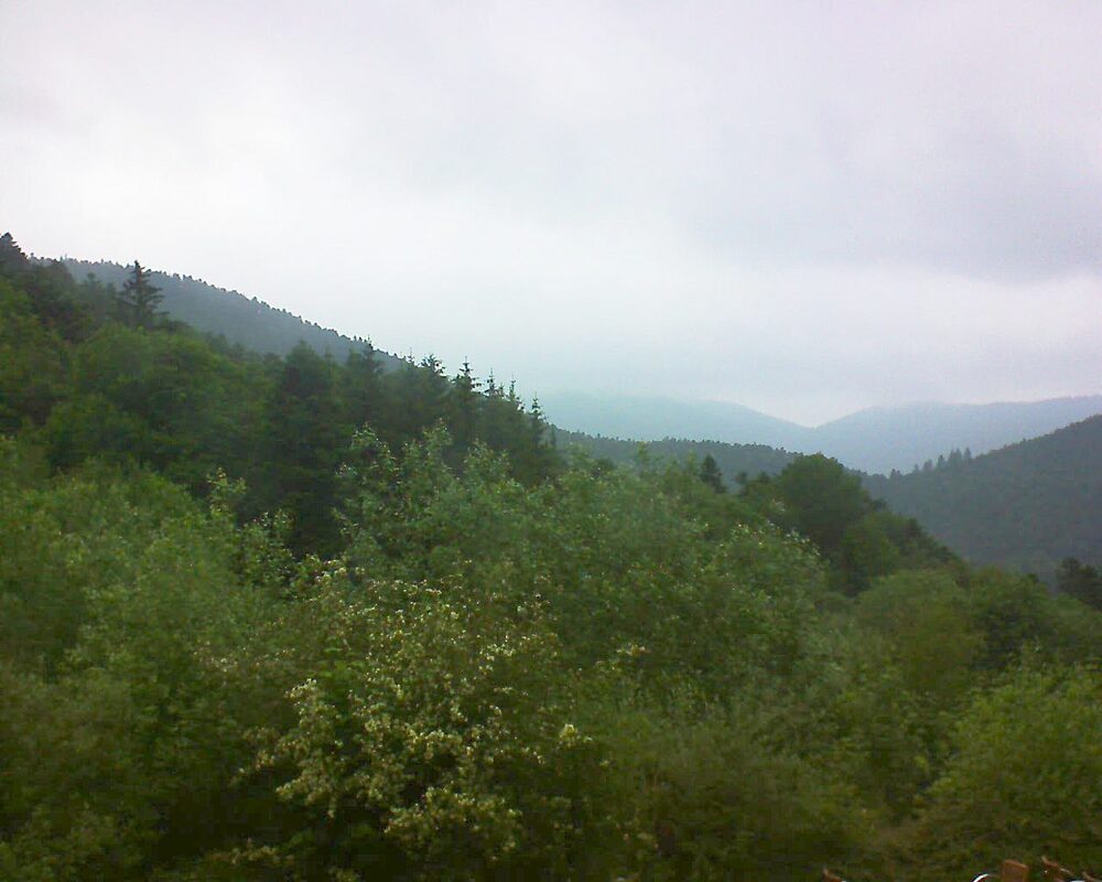 Le petit ballon vu depuis le Domaine Langmatt à Murbach le 03.06.2024 à 18:15 Le petit ballon (Alsace, Vosges) le 03.06.2024 à 18:15