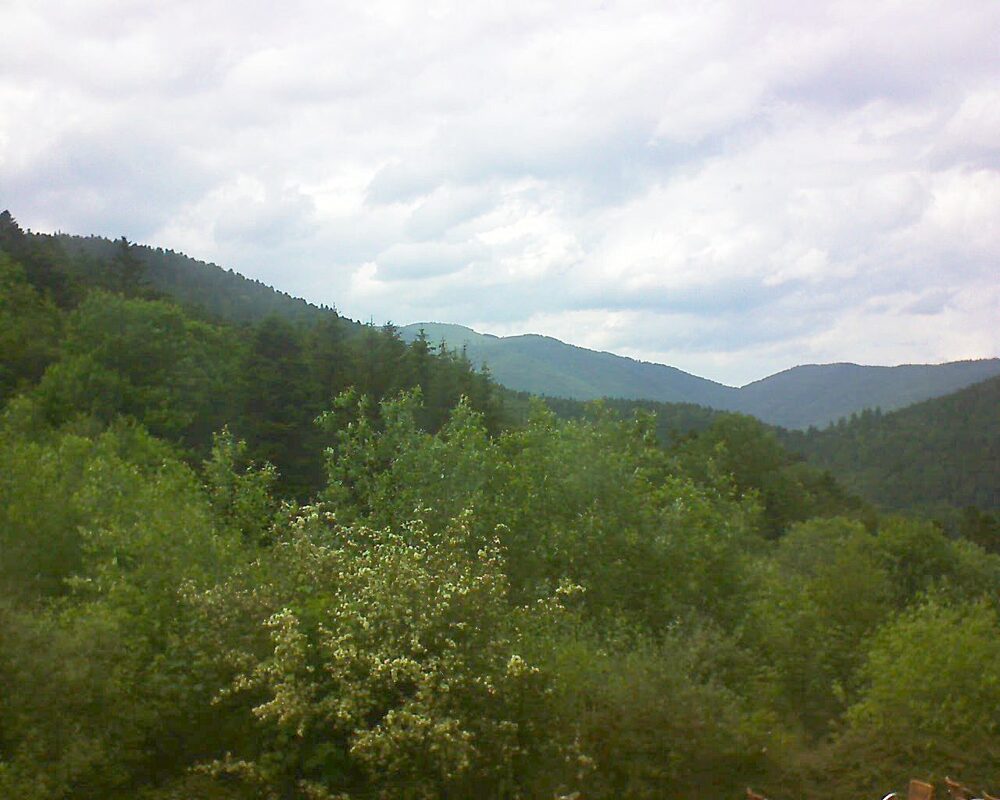 Le petit ballon vu depuis le Domaine Langmatt à Murbach le 05.06.2024 à 17:00 Le petit ballon (Alsace, Vosges) le 05.06.2024 à 17:00