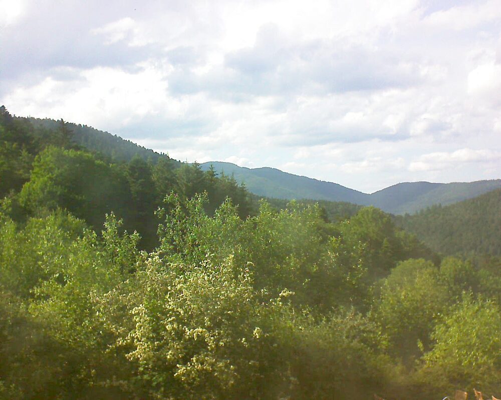 Le petit ballon vu depuis le Domaine Langmatt à Murbach le 06.06.2024 à 18:15 Le petit ballon (Alsace, Vosges) le 06.06.2024 à 18:15
