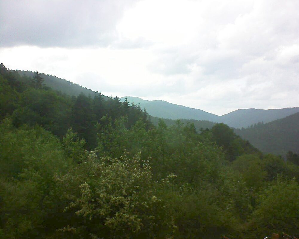 Le petit ballon vu depuis le Domaine Langmatt à Murbach le 06.06.2024 à 19:45 Le petit ballon (Alsace, Vosges) le 06.06.2024 à 19:45
