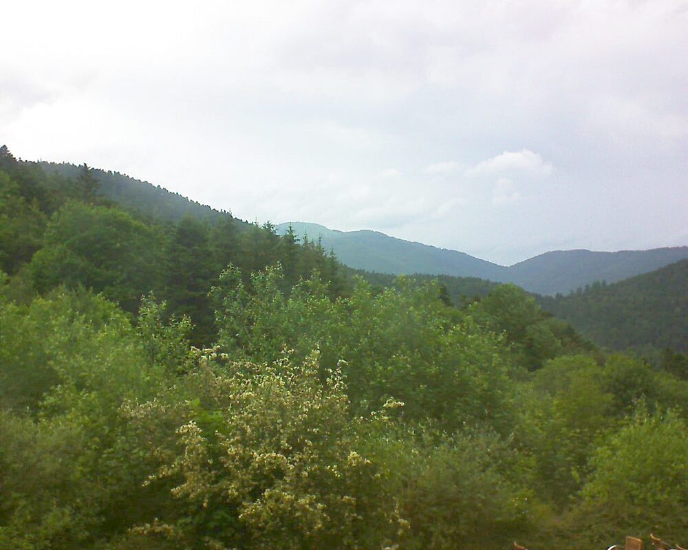Le petit ballon vu depuis le Domaine Langmatt à Murbach le 08.06.2024 à 18:15 Le petit ballon (Alsace, Vosges) le 08.06.2024 à 18:15
