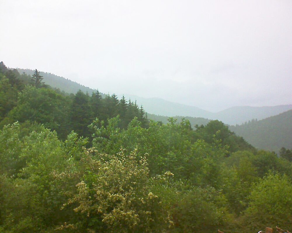 Le petit ballon vu depuis le Domaine Langmatt à Murbach le 08.06.2024 à 19:45 Le petit ballon (Alsace, Vosges) le 08.06.2024 à 19:45