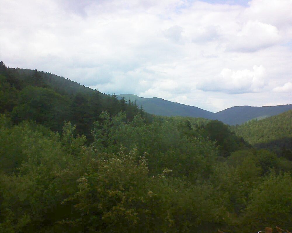 Le petit ballon vu depuis le Domaine Langmatt à Murbach le 12.06.2024 à 17:00 Le petit ballon (Alsace, Vosges) le 12.06.2024 à 17:00