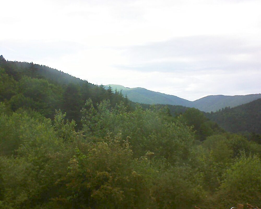 Le petit ballon vu depuis le Domaine Langmatt à Murbach le 14.06.2024 à 18:00 Le petit ballon (Alsace, Vosges) le 14.06.2024 à 18:00