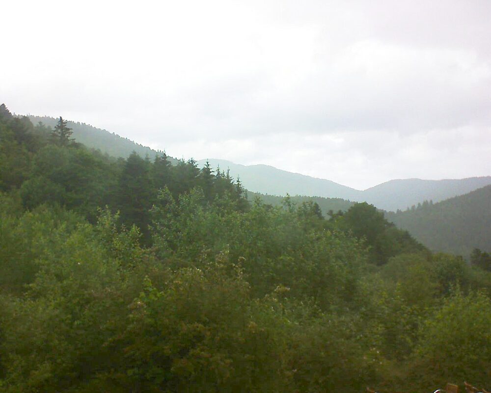 Le petit ballon vu depuis le Domaine Langmatt à Murbach le 15.06.2024 à 14:00 Le petit ballon (Alsace, Vosges) le 15.06.2024 à 14:00