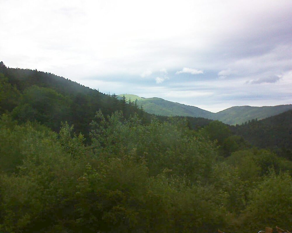 Le petit ballon vu depuis le Domaine Langmatt à Murbach le 16.06.2024 à 17:30 Le petit ballon (Alsace, Vosges) le 16.06.2024 à 17:30