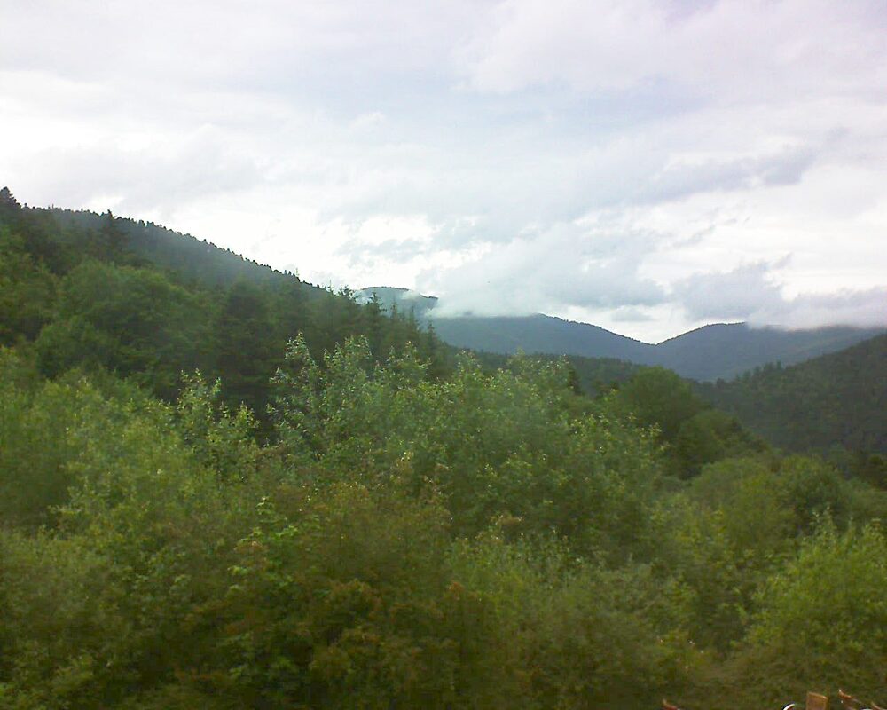 Le petit ballon vu depuis le Domaine Langmatt à Murbach le 17.06.2024 à 18:15 Le petit ballon (Alsace, Vosges) le 17.06.2024 à 18:15
