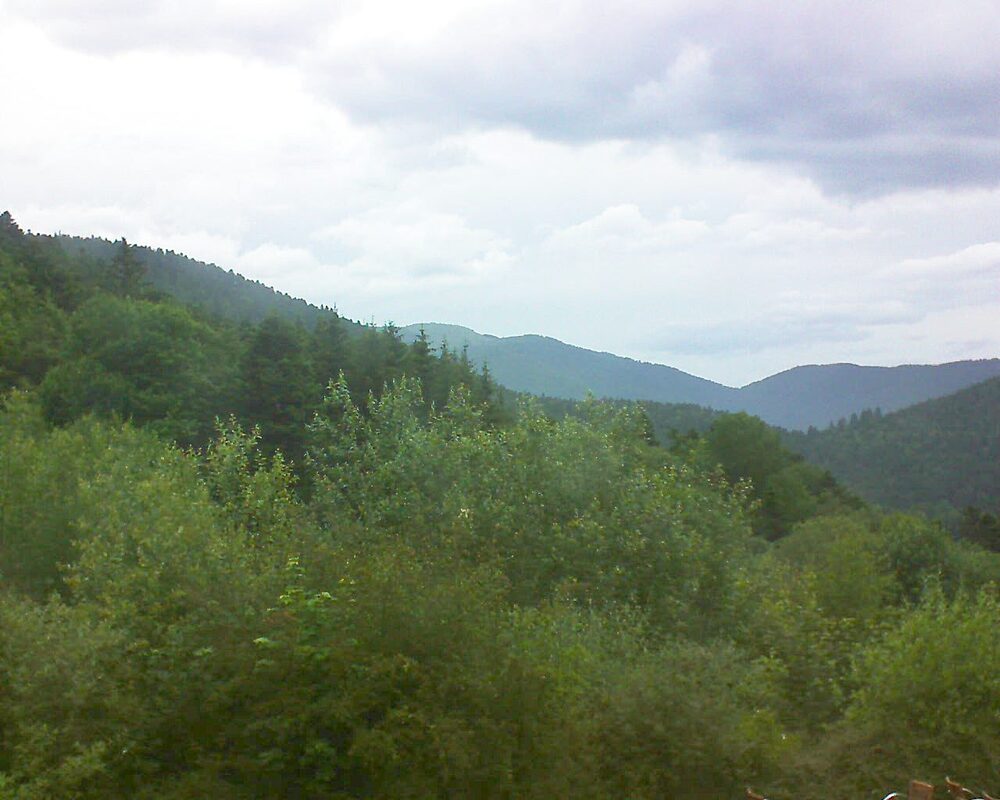 Le petit ballon vu depuis le Domaine Langmatt à Murbach le 20.06.2024 à 20:00 Le petit ballon (Alsace, Vosges) le 20.06.2024 à 20:00