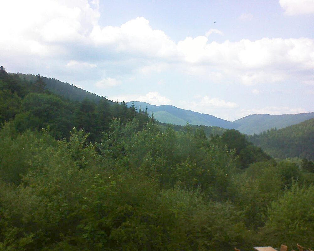 Le petit ballon vu depuis le Domaine Langmatt à Murbach le 24.06.2024 à 16:15 Le petit ballon (Alsace, Vosges) le 24.06.2024 à 16:15