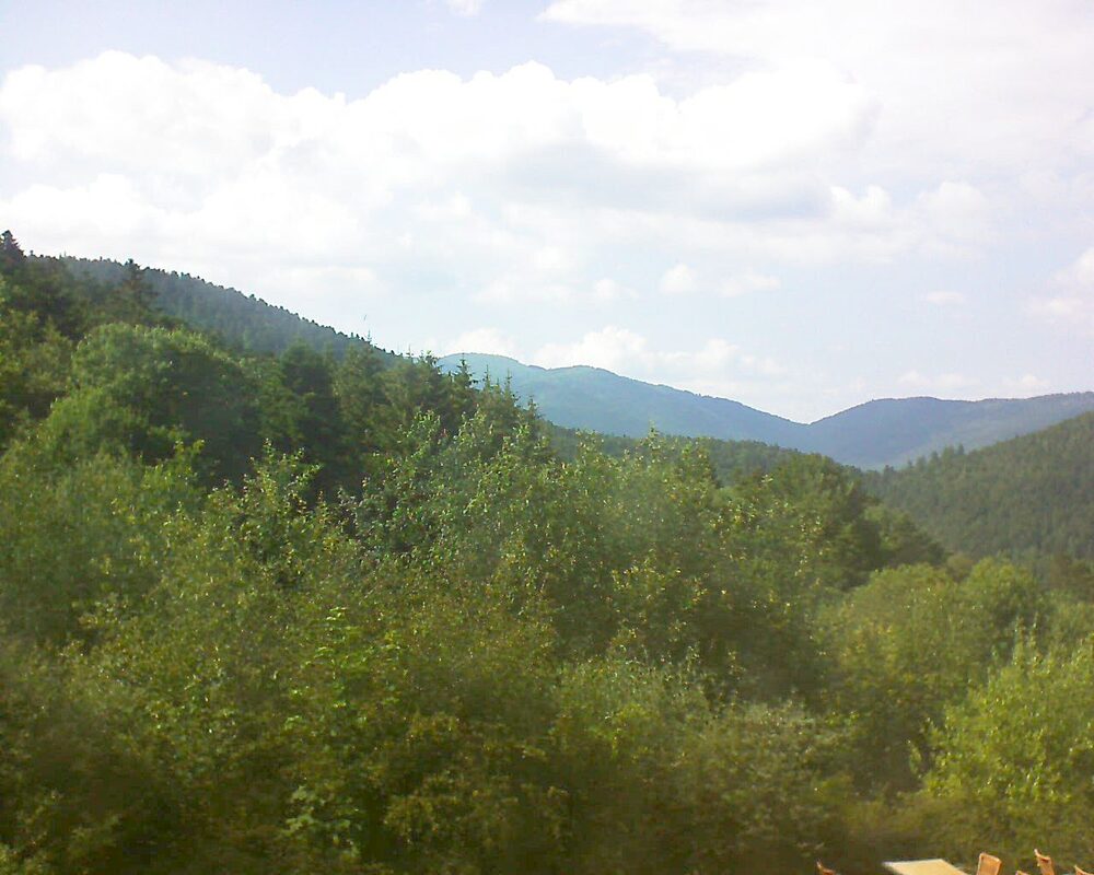 Le petit ballon vu depuis le Domaine Langmatt à Murbach le 24.06.2024 à 17:15 Le petit ballon (Alsace, Vosges) le 24.06.2024 à 17:15