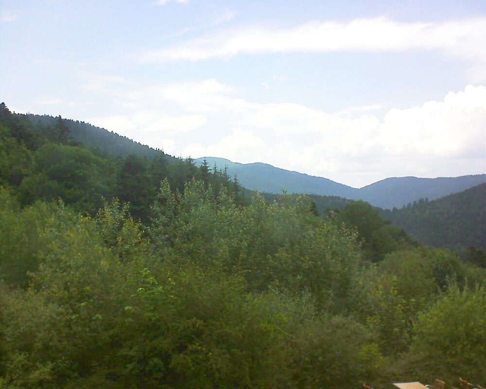 Le petit ballon vu depuis le Domaine Langmatt à Murbach le 27.06.2024 à 15:45 Le petit ballon (Alsace, Vosges) le 27.06.2024 à 15:45