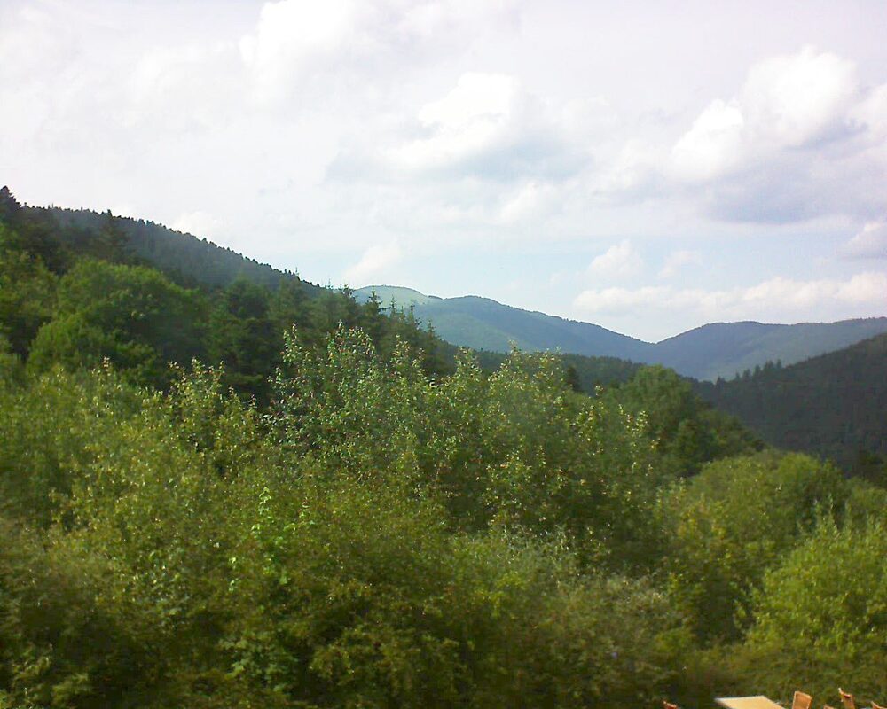 Le petit ballon vu depuis le Domaine Langmatt à Murbach le 28.06.2024 à 16:45 Le petit ballon (Alsace, Vosges) le 28.06.2024 à 16:45