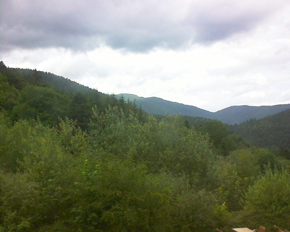 Le petit ballon vu depuis le Domaine Langmatt à Murbach le 01.07.2024 à 14:45 Le petit ballon (Alsace, Vosges) le 01.07.2024 à 14:45
