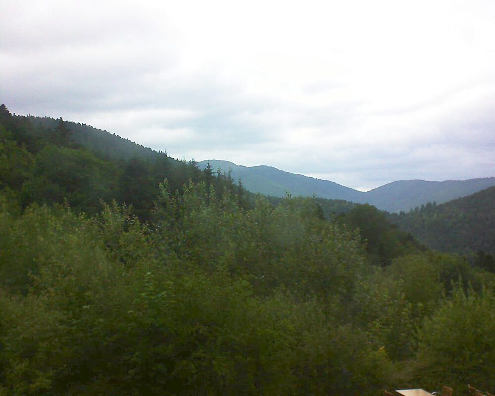 Le petit ballon vu depuis le Domaine Langmatt à Murbach le 02.07.2024 à 15:00 Le petit ballon (Alsace, Vosges) le 02.07.2024 à 15:00