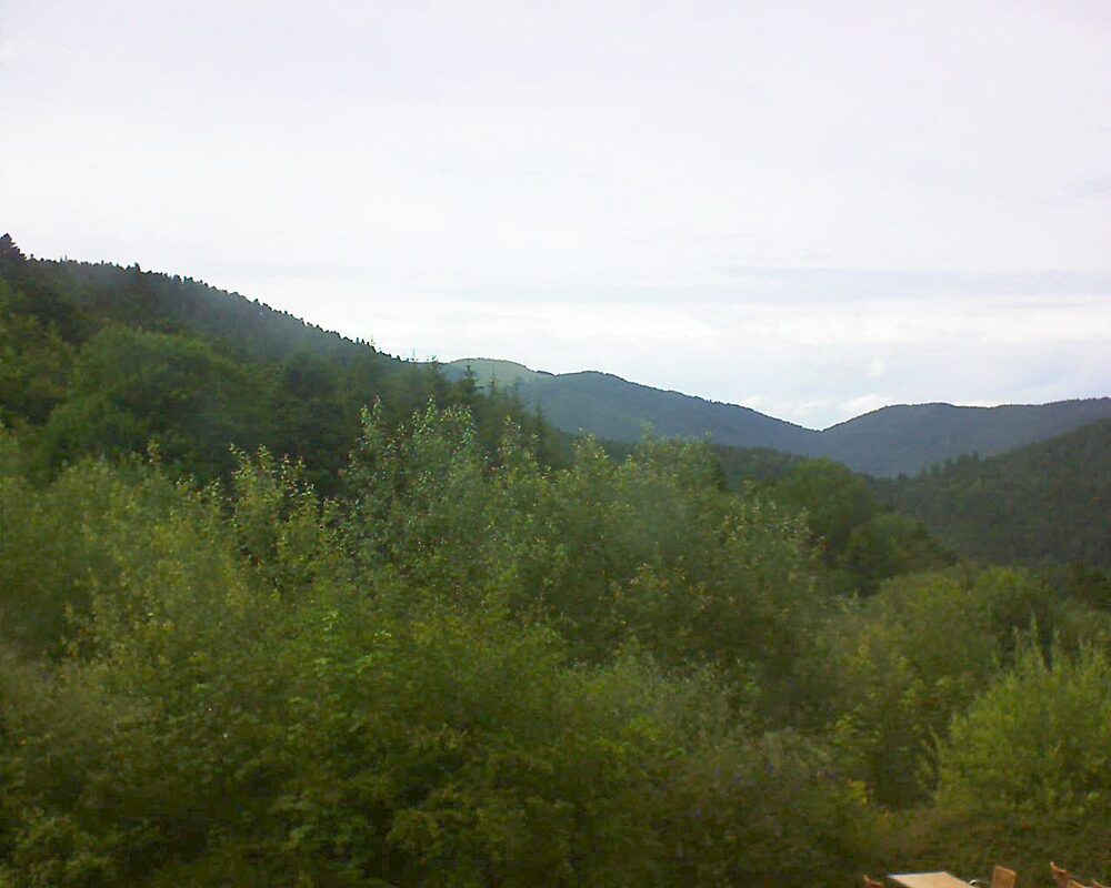 Le petit ballon vu depuis le Domaine Langmatt à Murbach le 05.07.2024 à 17:00 Le petit ballon (Alsace, Vosges) le 05.07.2024 à 17:00