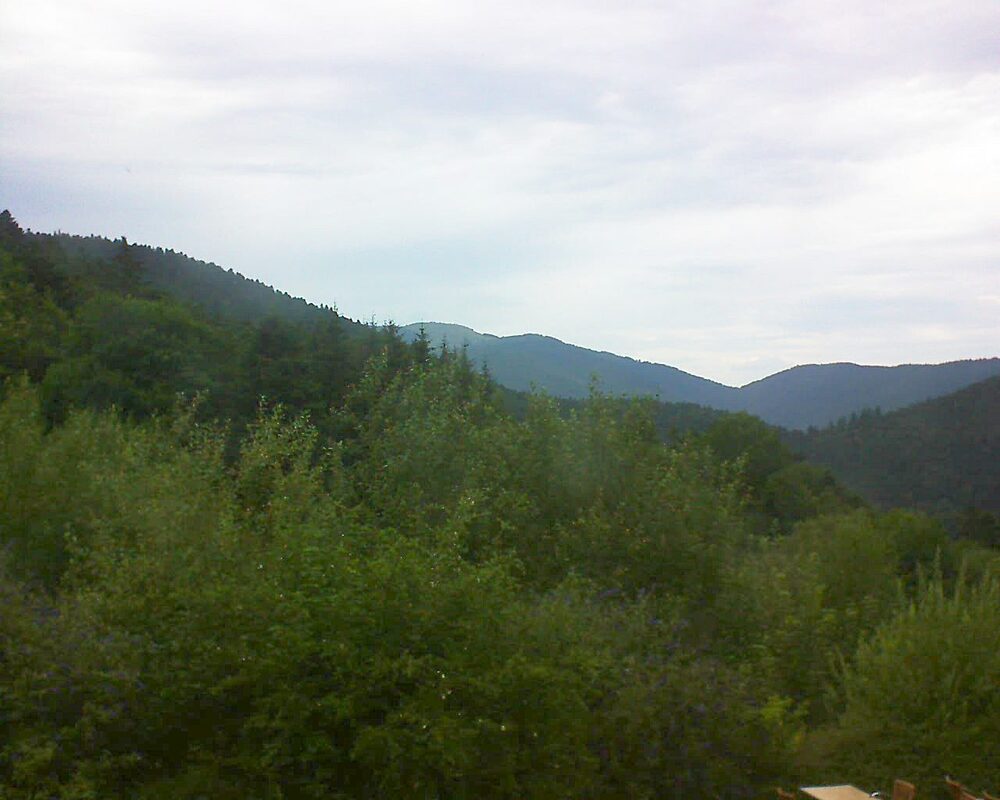Le petit ballon vu depuis le Domaine Langmatt à Murbach le 15.07.2024 à 17:30 Le petit ballon (Alsace, Vosges) le 15.07.2024 à 17:30