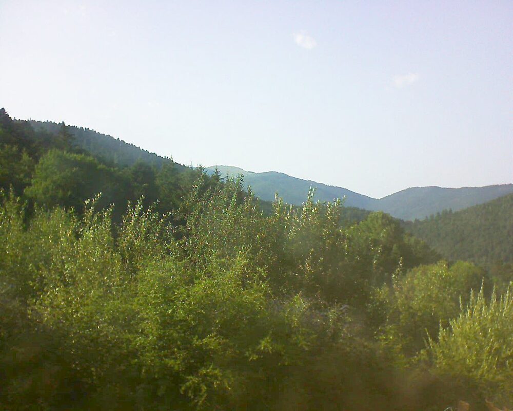 Le petit ballon vu depuis le Domaine Langmatt à Murbach le 30.07.2024 à 18:30 Le petit ballon (Alsace, Vosges) le 30.07.2024 à 18:30
