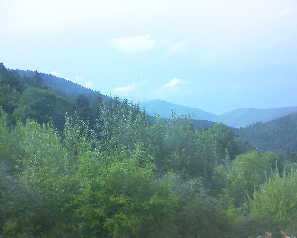 Le petit ballon vu depuis le Domaine Langmatt à Murbach le 01.08.2024 à 18:15 Le petit ballon (Alsace, Vosges) le 01.08.2024 à 18:15