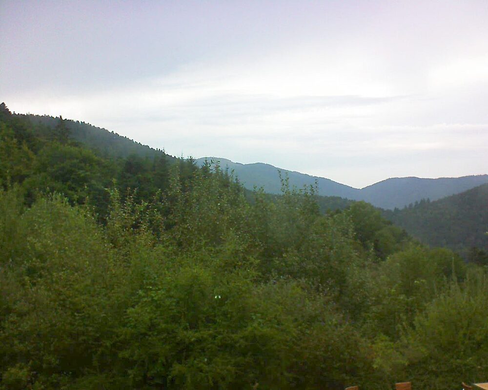 Le petit ballon vu depuis le Domaine Langmatt à Murbach le 01.09.2024 à 17:30 Le petit ballon (Alsace, Vosges) le 01.09.2024 à 17:30