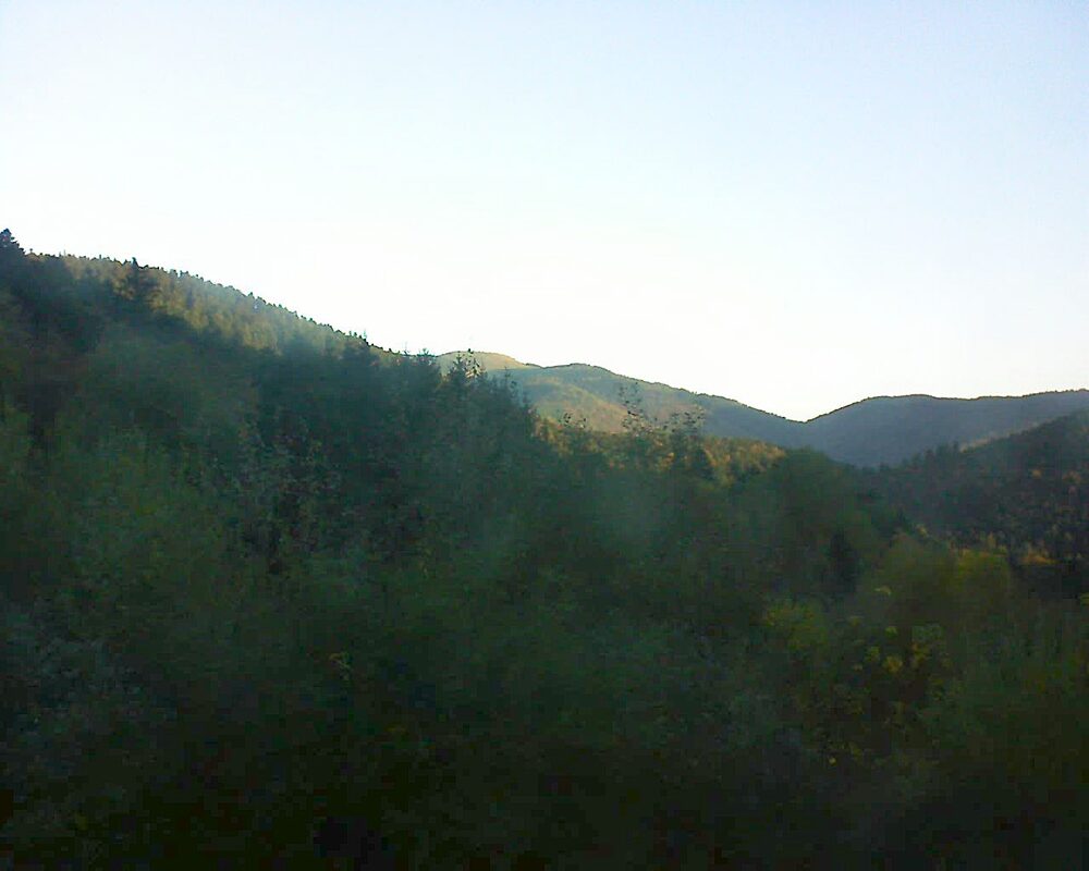 Le petit ballon vu depuis le Domaine Langmatt à Murbach le 28.10.2024 à 07:30 Le petit ballon (Alsace, Vosges) le 28.10.2024 à 07:30