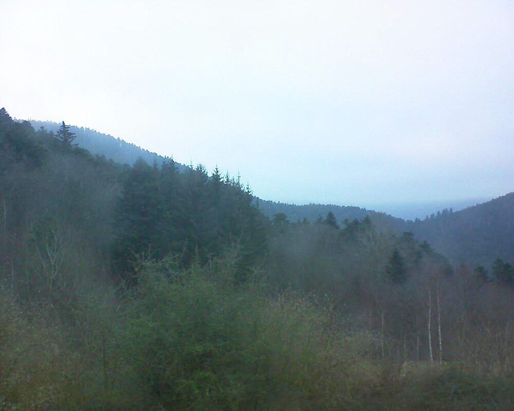 Le petit ballon vu depuis le Domaine Langmatt à Murbach le 02.02.2025 à 08:30 Le petit ballon (Alsace, Vosges) le 02.02.2025 à 08:30