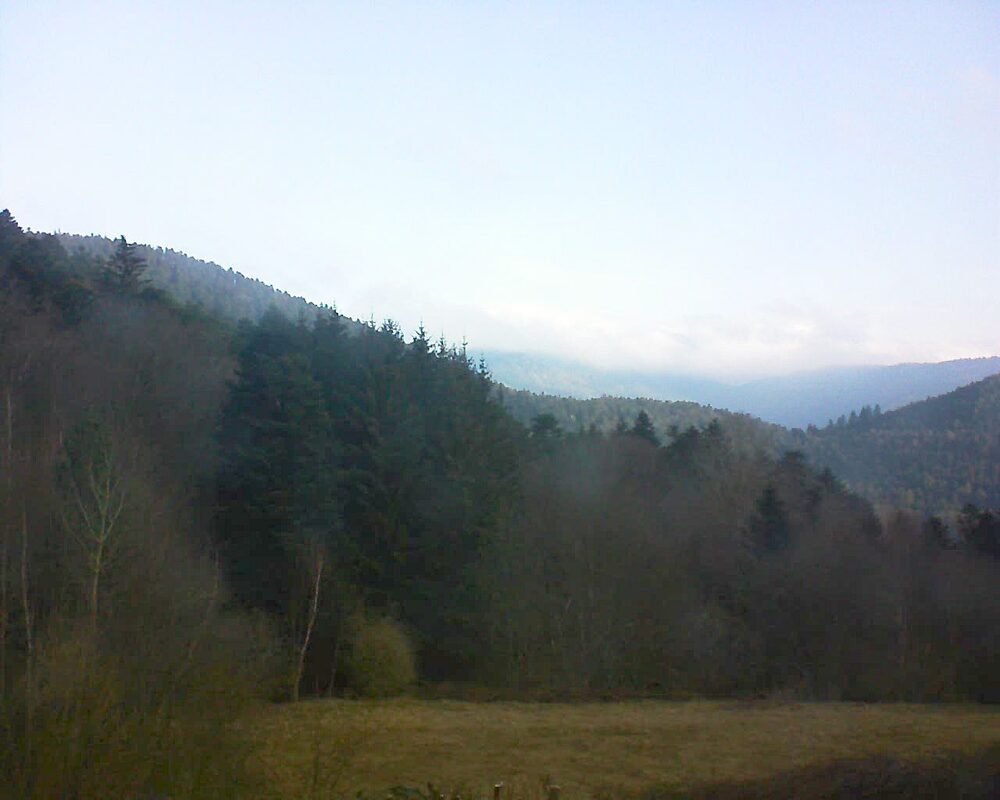 Le petit ballon vu depuis le Domaine Langmatt à Murbach le 02.03.2025 à 08:15 Le petit ballon (Alsace, Vosges) le 02.03.2025 à 08:15