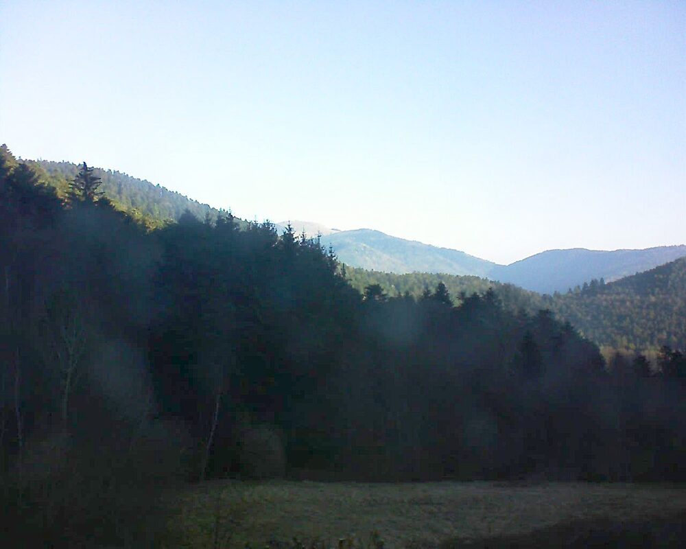 Le petit ballon vu depuis le Domaine Langmatt à Murbach le 05.03.2025 à 08:30 Le petit ballon (Alsace, Vosges) le 05.03.2025 à 08:30