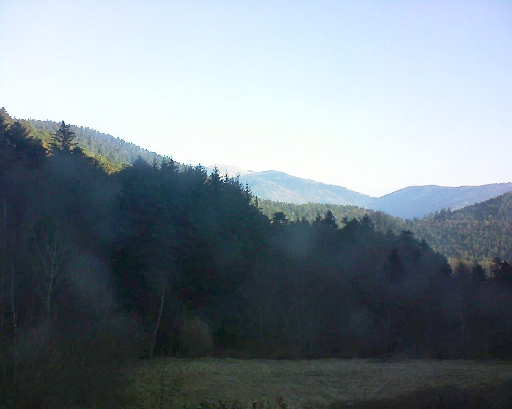Le petit ballon vu depuis le Domaine Langmatt à Murbach le 05.03.2025 à 08:45 Le petit ballon (Alsace, Vosges) le 05.03.2025 à 08:45