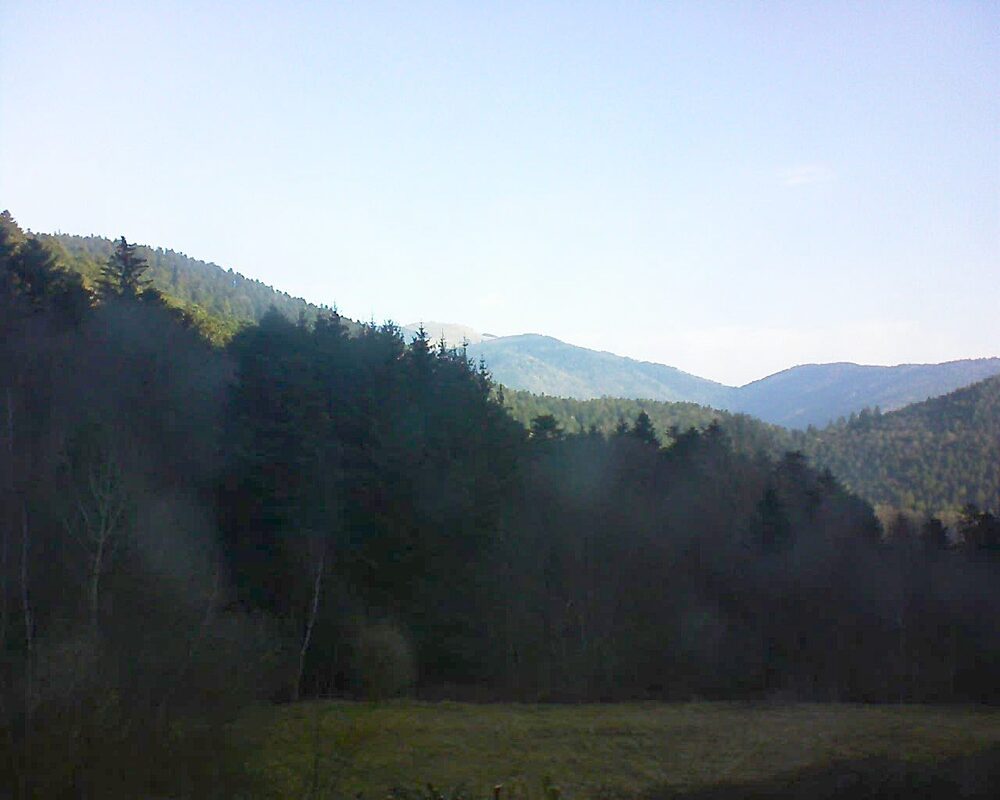 Le petit ballon vu depuis le Domaine Langmatt à Murbach le 08.03.2025 à 08:45 Le petit ballon (Alsace, Vosges) le 08.03.2025 à 08:45