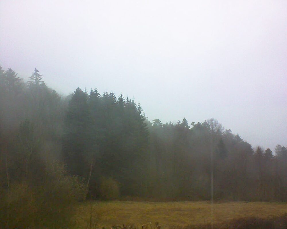 Le petit ballon vu depuis le Domaine Langmatt à Murbach le 12.03.2025 à 08:15 Le petit ballon (Alsace, Vosges) le 12.03.2025 à 08:15