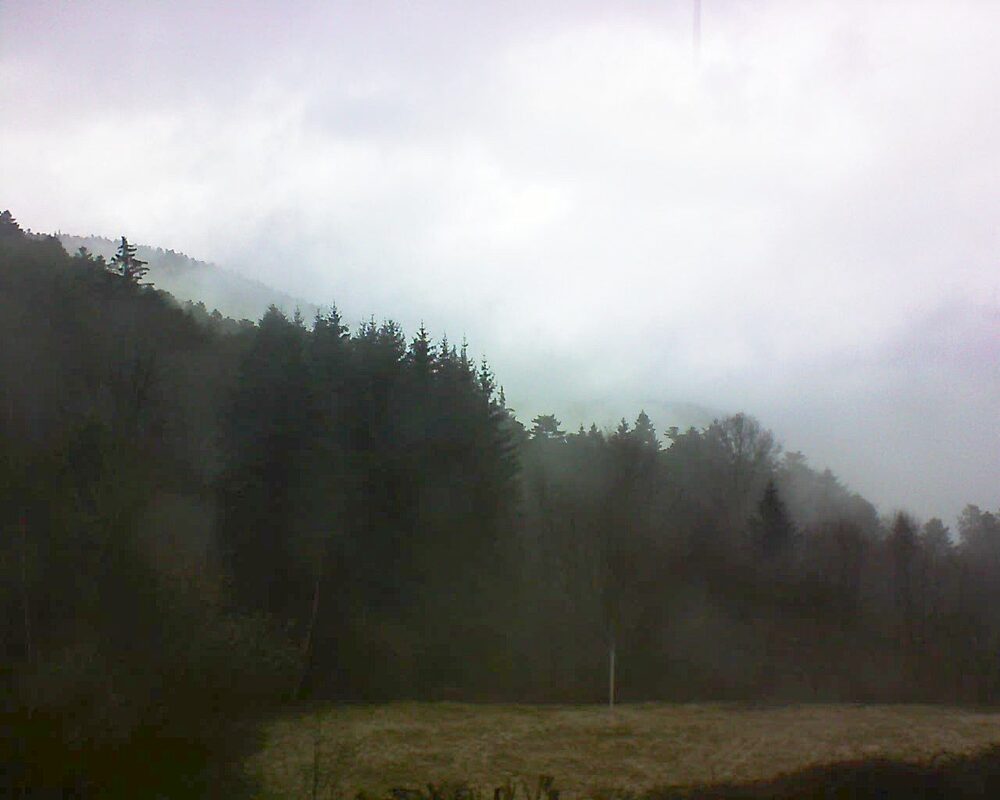 Le petit ballon vu depuis le Domaine Langmatt à Murbach le 13.03.2025 à 10:00 Le petit ballon (Alsace, Vosges) le 13.03.2025 à 10:00