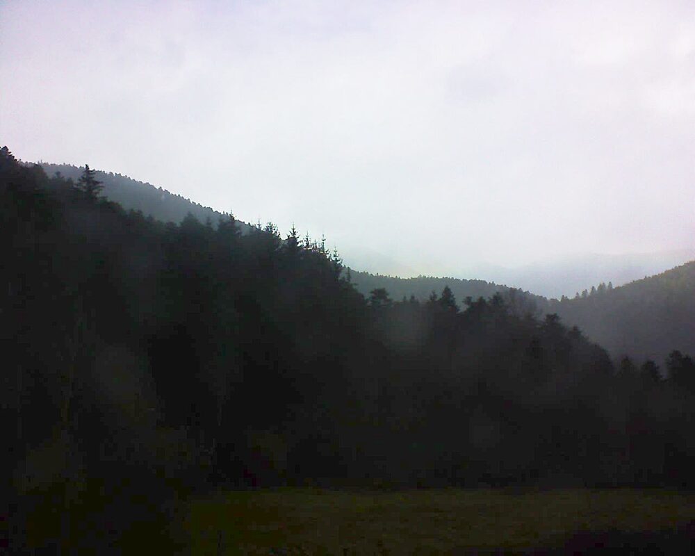 Le petit ballon vu depuis le Domaine Langmatt à Murbach le 13.03.2025 à 13:15 Le petit ballon (Alsace, Vosges) le 13.03.2025 à 13:15