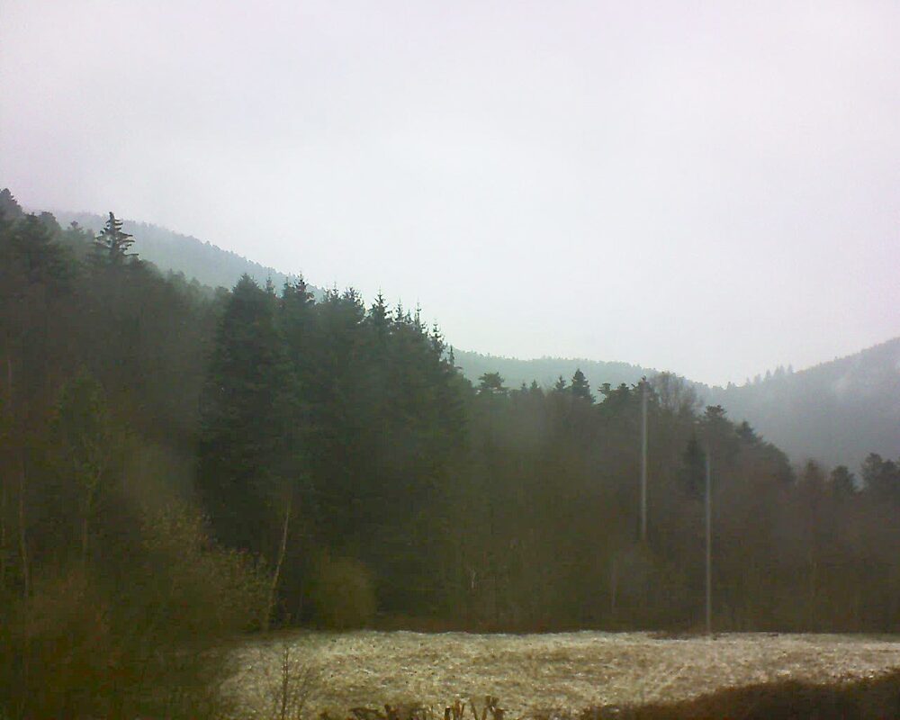 Le petit ballon vu depuis le Domaine Langmatt à Murbach le 16.03.2025 à 11:15 Le petit ballon (Alsace, Vosges) le 16.03.2025 à 11:15