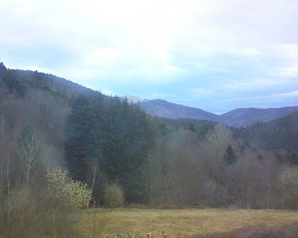 Le petit ballon vu depuis le Domaine Langmatt à Murbach le 22.03.2025 à 06:45 Le petit ballon (Alsace, Vosges) le 22.03.2025 à 06:45