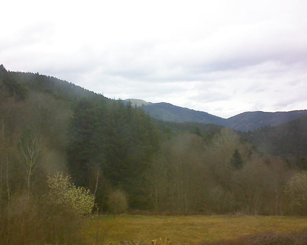 Le petit ballon vu depuis le Domaine Langmatt à Murbach le 23.03.2025 à 10:15 Le petit ballon (Alsace, Vosges) le 23.03.2025 à 10:15