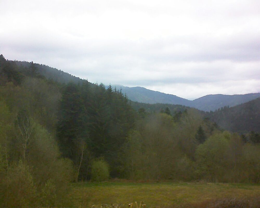 Le petit ballon vu depuis le Domaine Langmatt à Murbach le 13.04.2025 à 10:30 Le petit ballon (Alsace, Vosges) le 13.04.2025 à 10:30