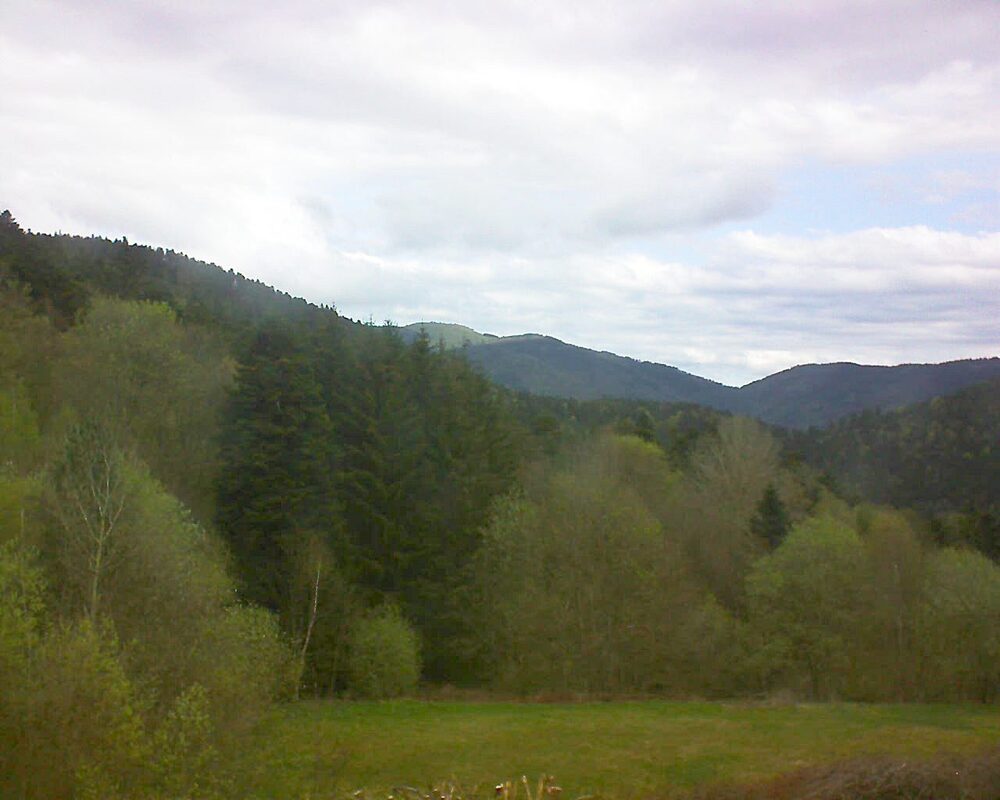 Le petit ballon vu depuis le Domaine Langmatt à Murbach le 20.04.2025 à 10:15 Le petit ballon (Alsace, Vosges) le 20.04.2025 à 10:15