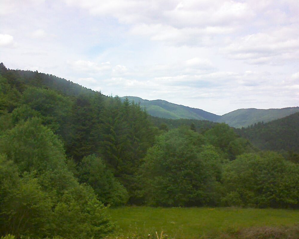 Le petit ballon vu depuis le Domaine Langmatt à Murbach le 24.05.2025 à 14:45 Le petit ballon (Alsace, Vosges) le 24.05.2025 à 14:45