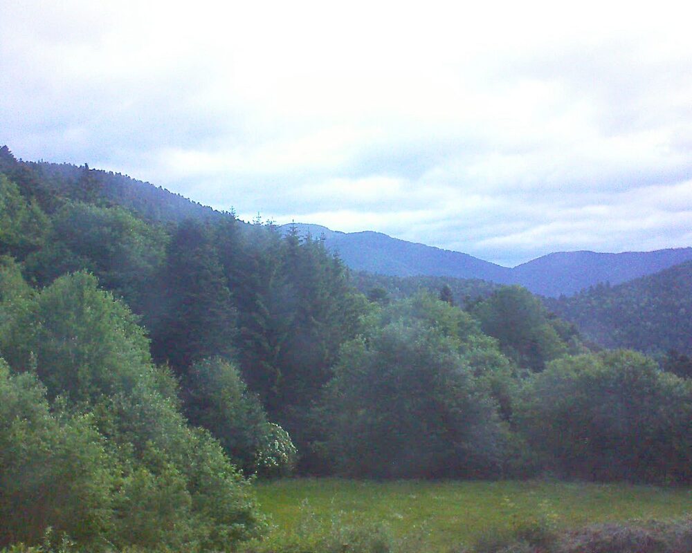 Le petit ballon vu depuis le Domaine Langmatt à Murbach le 06.06.2025 à 05:45 Le petit ballon (Alsace, Vosges) le 06.06.2025 à 05:45