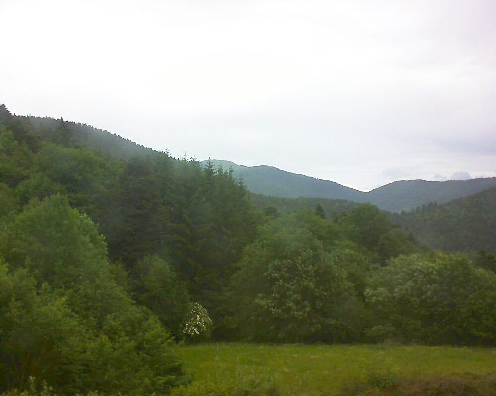 Le petit ballon vu depuis le Domaine Langmatt à Murbach le 07.06.2025 à 13:45 Le petit ballon (Alsace, Vosges) le 07.06.2025 à 13:45
