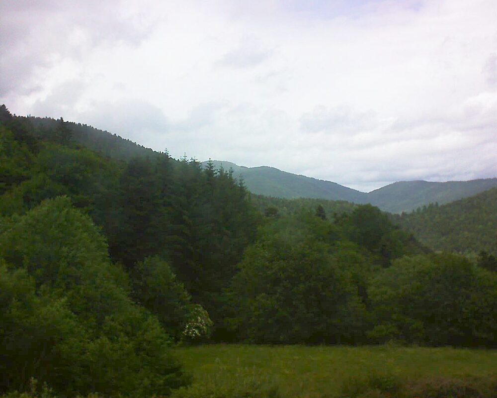 Le petit ballon vu depuis le Domaine Langmatt à Murbach le 07.06.2025 à 14:45 Le petit ballon (Alsace, Vosges) le 07.06.2025 à 14:45